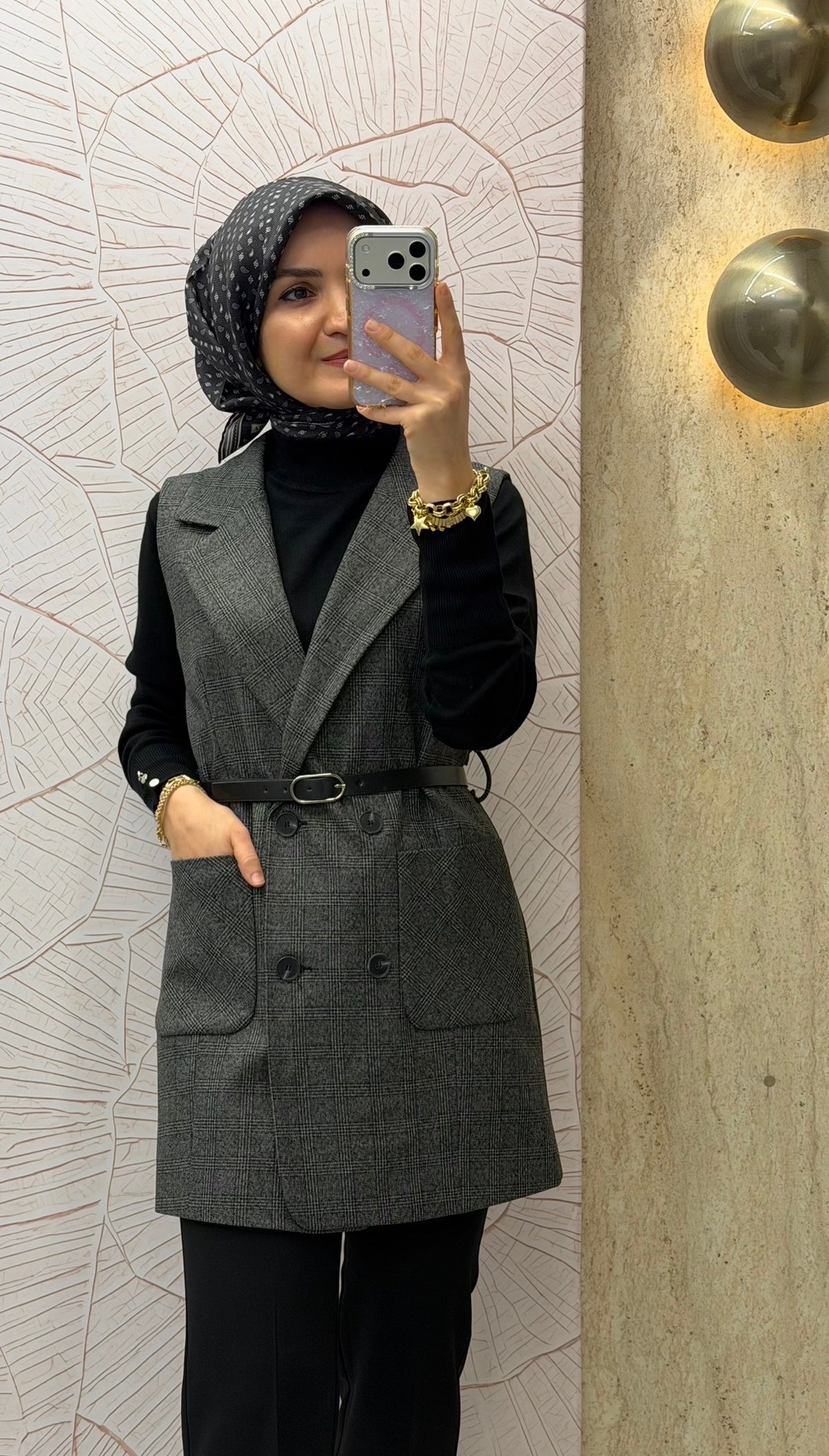 NİHAN Torba Kesit Blazer Yelek / 4050