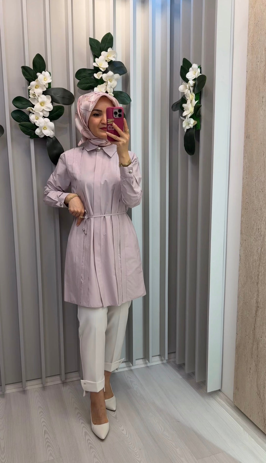 OTTO DESİGEN Taşlı Belden Bağlamalı Gömlek / 3421