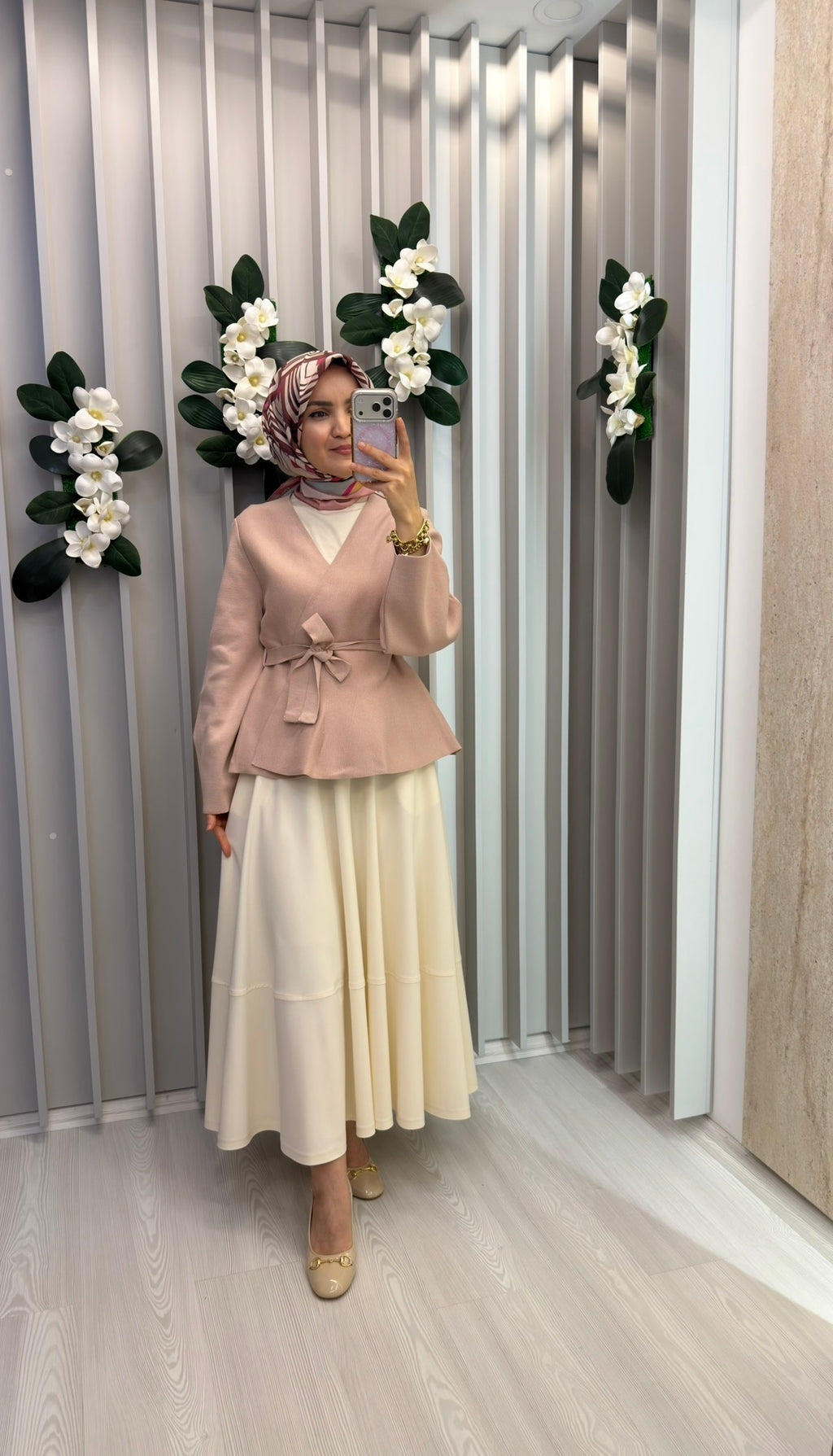 TERZİ DÜKKANI Vera Çelik Örme Peplum Hırka
