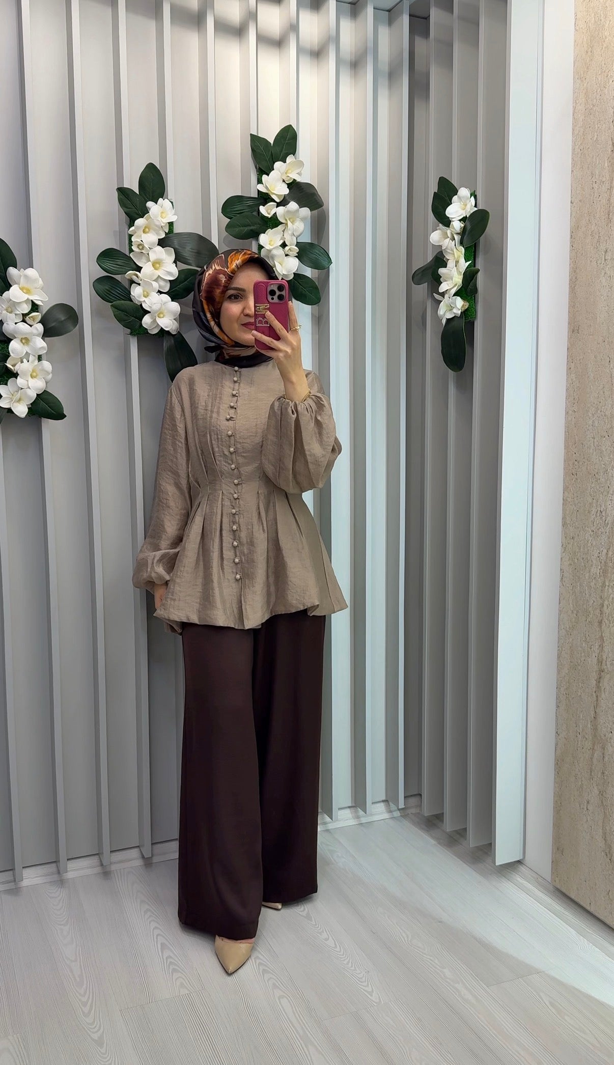 NİHAN Beli Pensli Balon Kollu Tunik / 3024