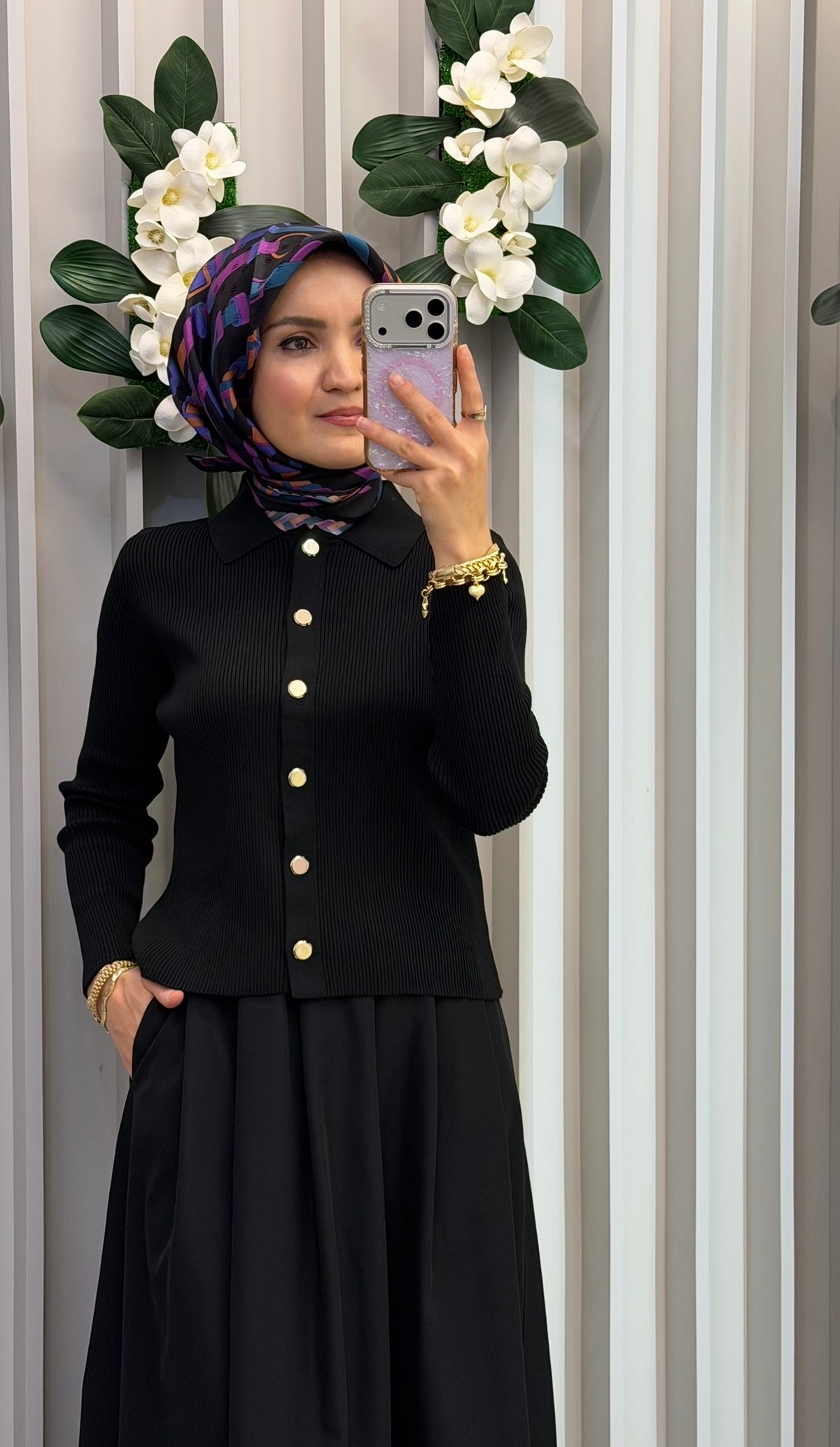 TERZİ DÜKKANI Gold Pamuk Triko Hırka