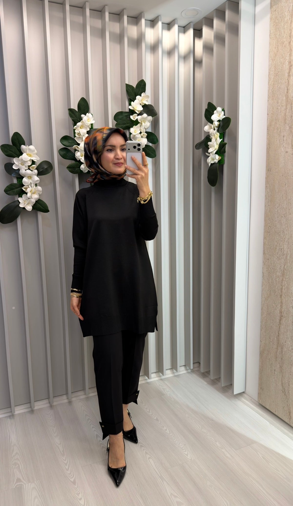 ARMİNE TREND Rahat Kesim Soğuk İplik Merserize Triko Tunik / 26KTD419