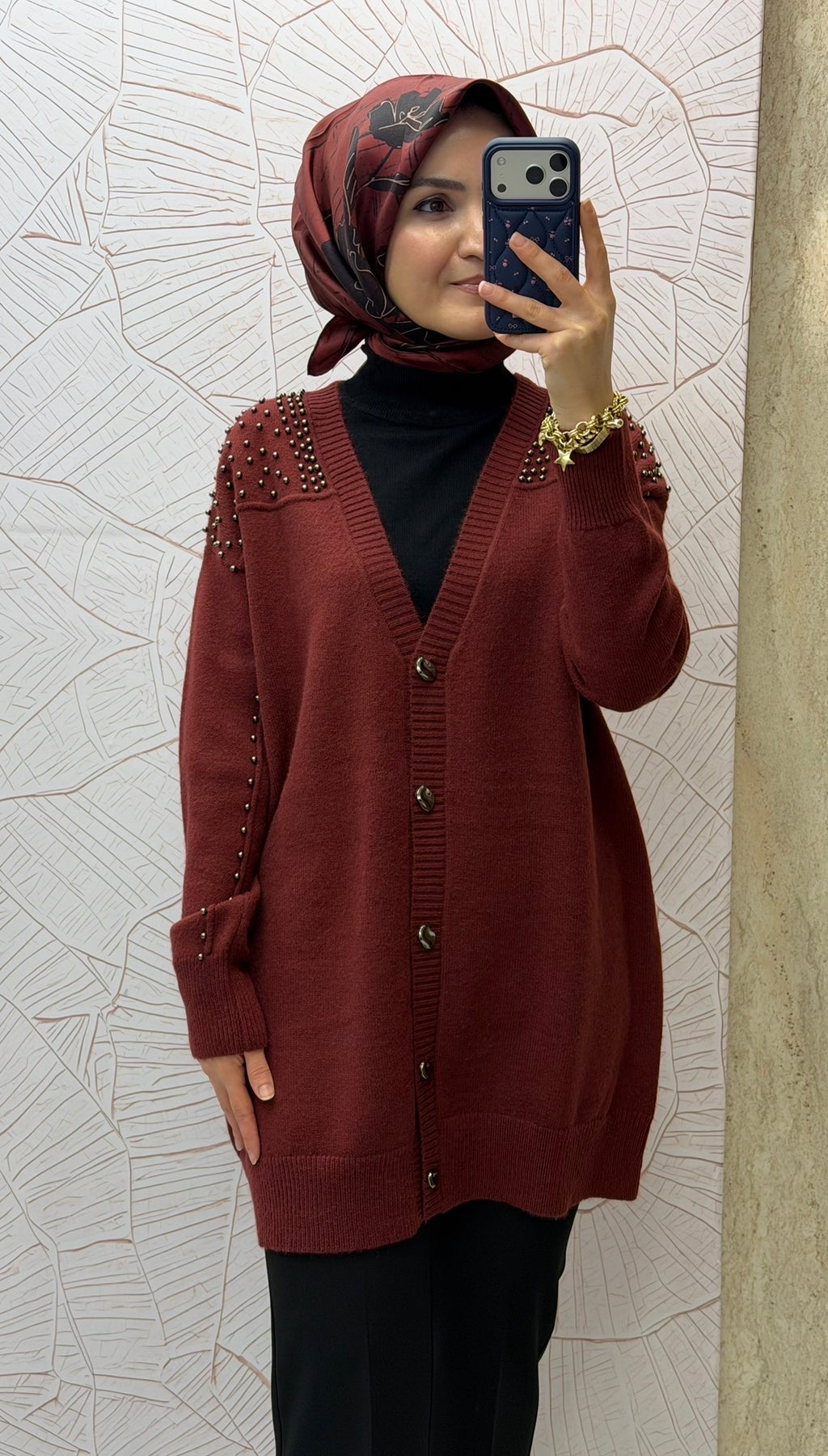 KAYRA İşlemeli Triko Hırka / TRK602