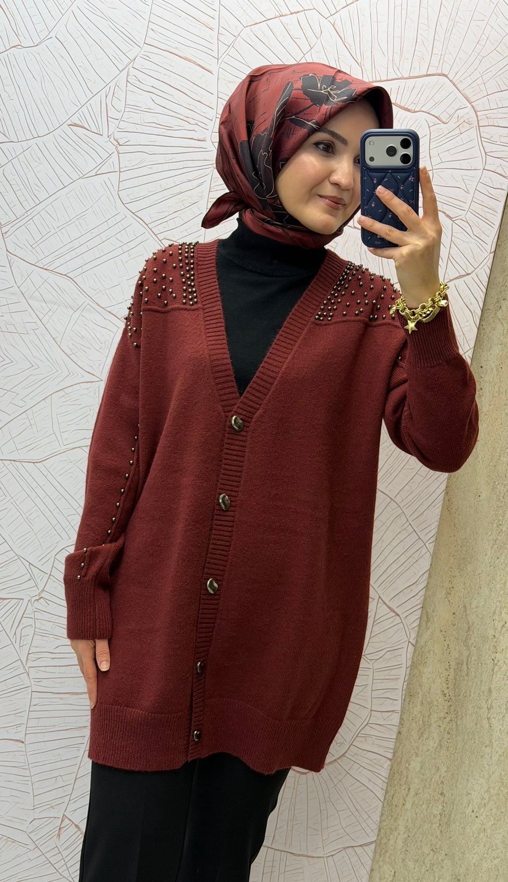 KAYRA İşlemeli Triko Hırka / TRK602