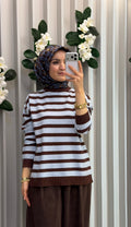 KAYRA Düşük Omuz Triko Tunik / TRK608