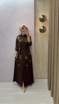 TUĞBA KOÇAK Özel Kumaş Nakışlı Elbise / 544