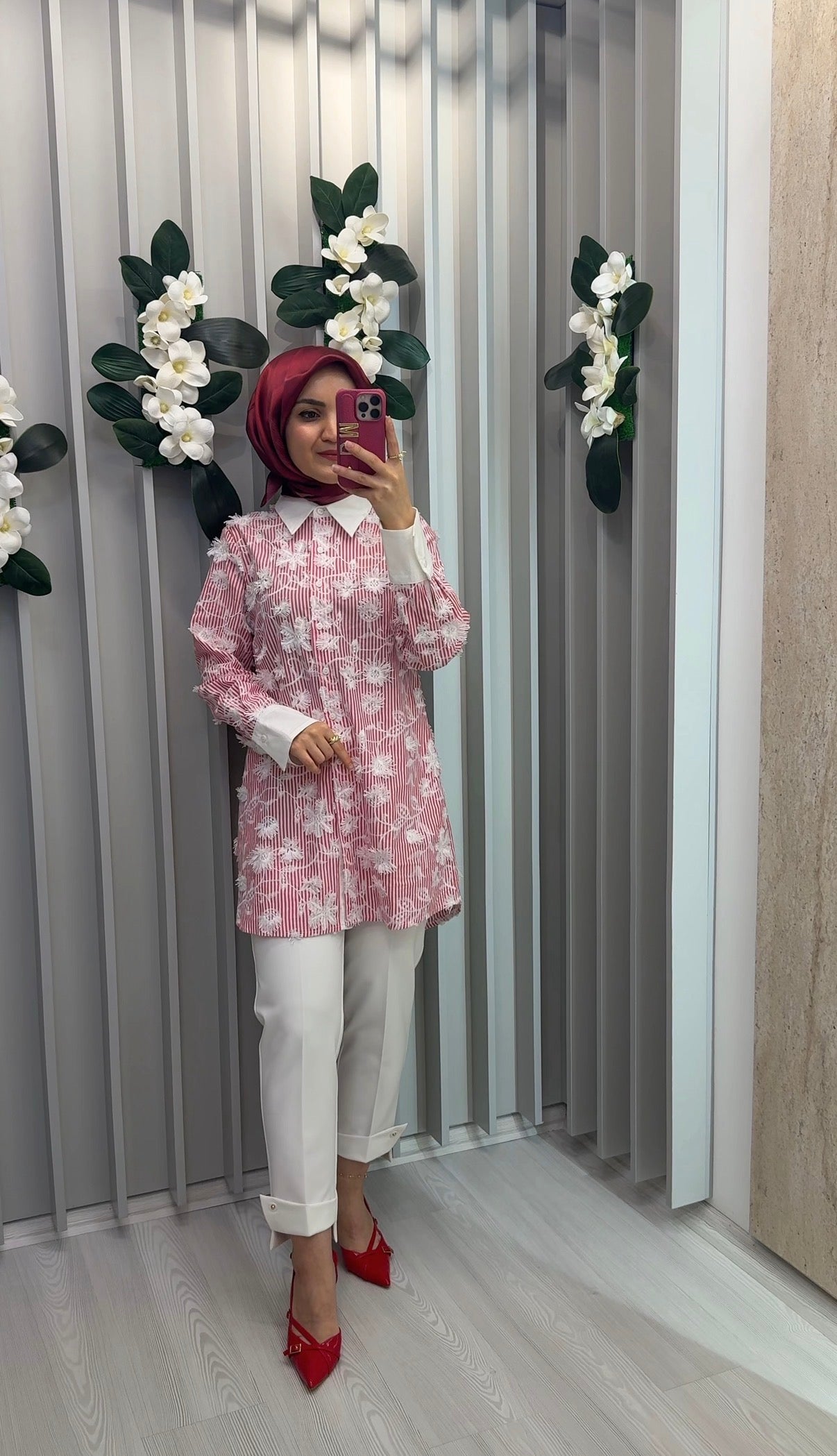 KAYRA Nakış İşlemeli Pamuklu Tunik / B26-21043