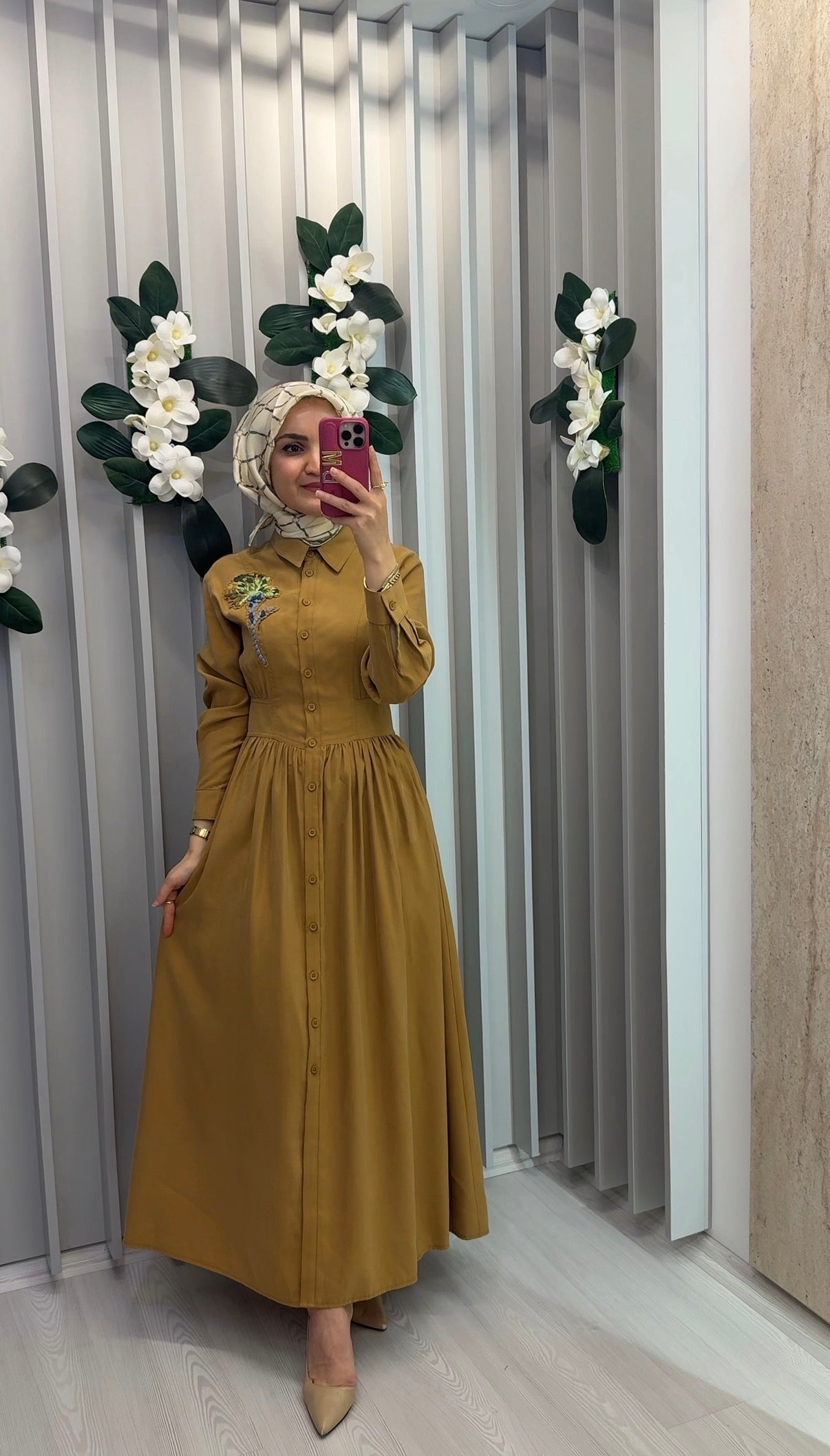 KAYRA İşleme Detaylı Modal Elbise / B26-83006