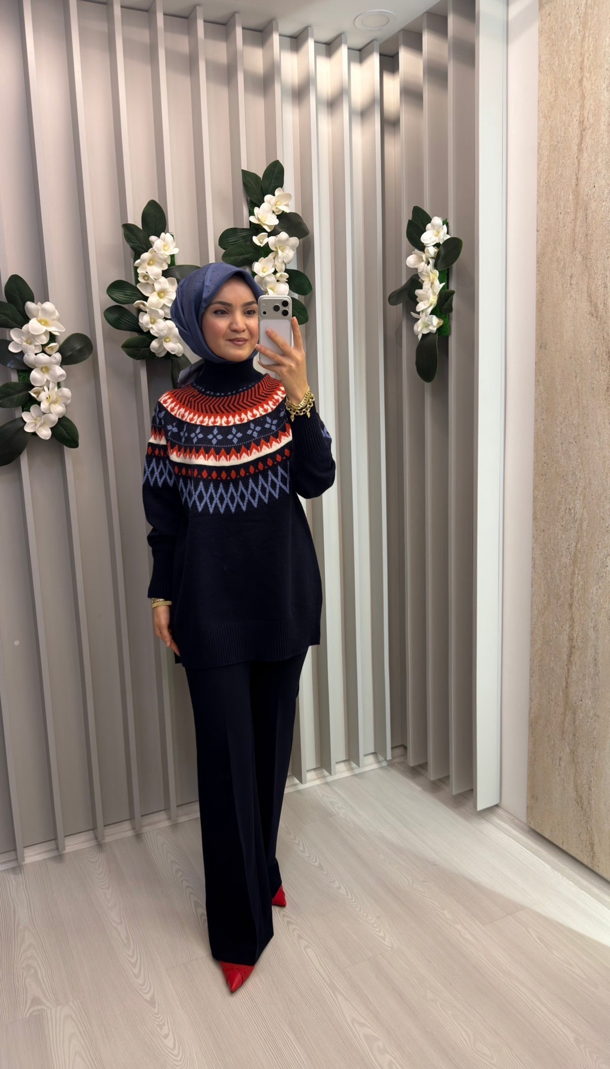 KAYRA Karma Desen Triko Tunik / TRK182