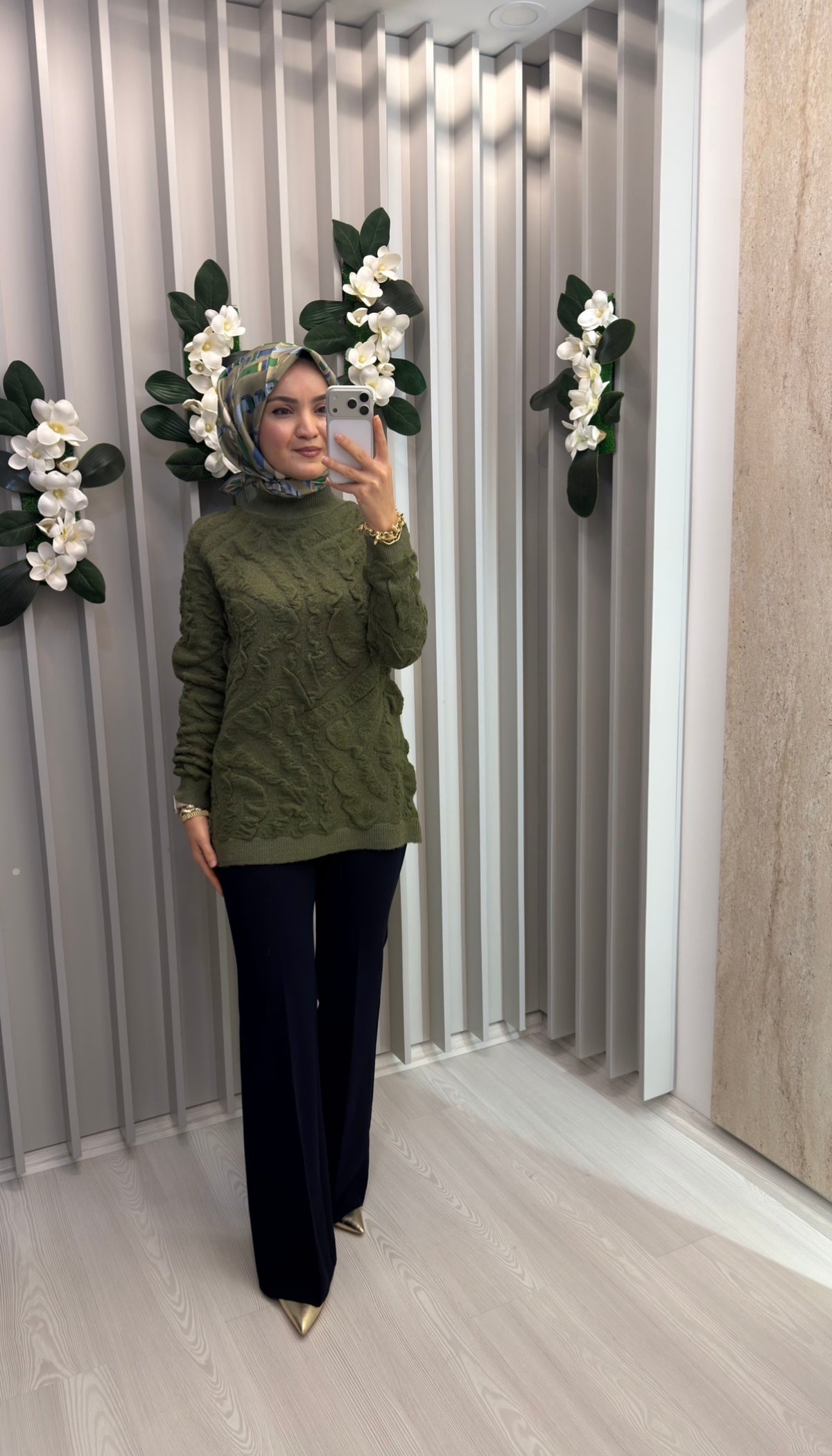 KAYRA Kabartma Desen Triko Tunik / TRK177