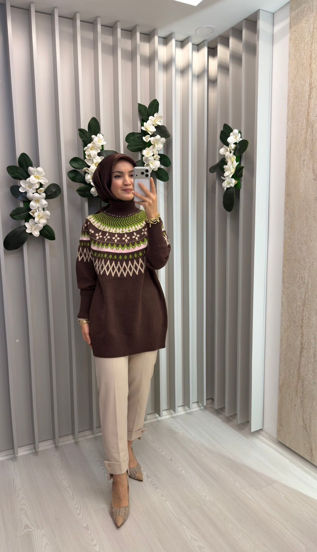 KAYRA Karma Desen Triko Tunik / TRK182