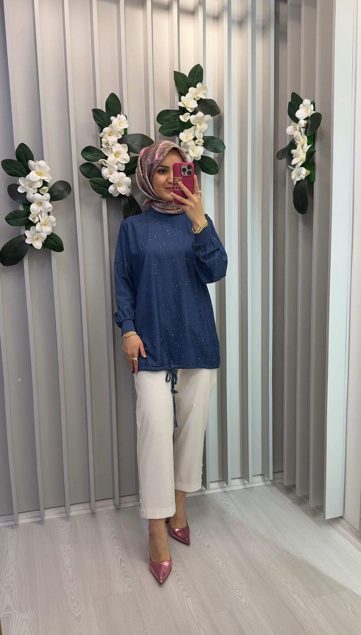 KAYRA Kolej Yaka Denim Bluz / B26-70038