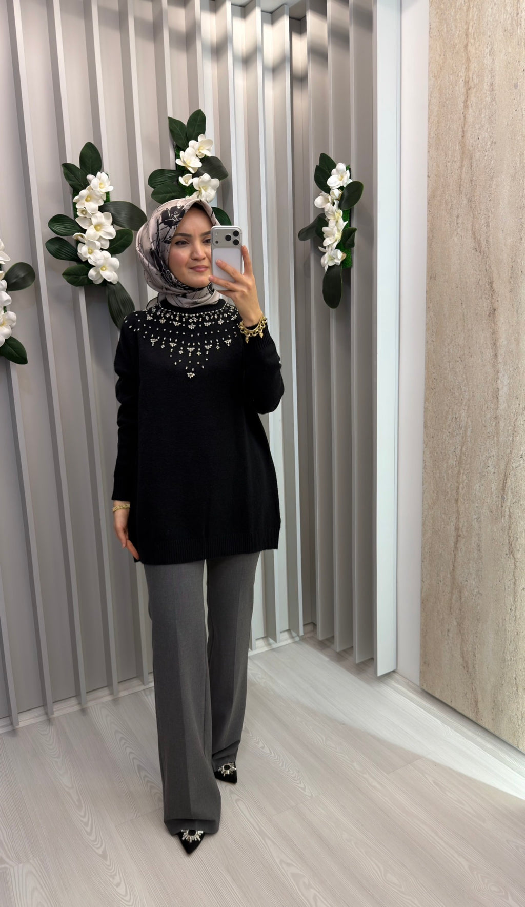 KAYRA İşlemeli Triko Tunik / TRK184